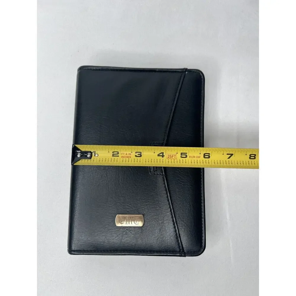 Vintage 2005 Day Runner Black Personal Organizer System 6 Ring Binder Zip